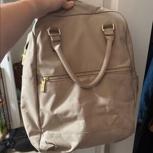 Elegant Beige Women's Backpack